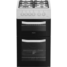 Hotpoint cooker 50cm Hotpoint HTG5GCW 50cm Twin Gas Cooker 59L