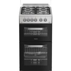 Hotpoint HDG5GCX 50cm Double Oven Gas Cooker