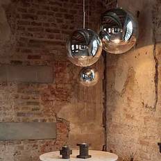 Belysning Tom Dixon Mirror Ball Silber Ø50 cm Pendelleuchte