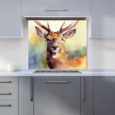 Splash Guards Warren Reed Designer Splendid Stag 75 x 90 x 0.6 cm Splash Guard