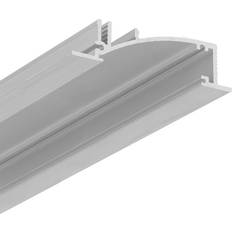 Topmet Spotlights Topmet Aluprofil FLAT8 H Ubehandlet Aluminium LED Skinne 2m Spotlight