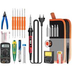 Power Tools Furtalk SL102 60W Digital Electric Soldering Iron Kit 24 Pcs