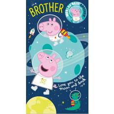 Babies Party Supplies Peppa Pig Brother Birthday Card Badge