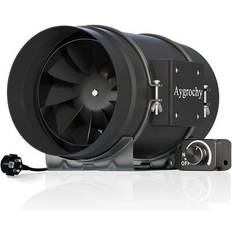 Extractor Fans Aygrochy 200mm Regelbar Abluftventilator 935 m³/h, Schwarz