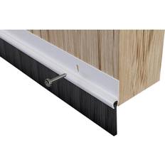 Door Brush Draught Seal Excluder White PVC 914 mm