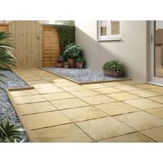 Pendle Riven Buff Paving Slab 450 x 450 x 32 mm