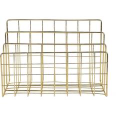 Newspaper Racks HKHBJS Iron Art Grid Storage Three Layer Newspaper Rack