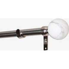 Hasta Gardintillbehör Hasta Gardinstång Set Ofelia 110-200 cm Silver