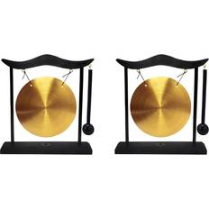 Gongs Mini Desktop Gong Instrument Cymbals Gong with Mallet