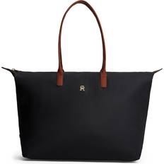 Tommy Hilfiger Dame Tasker Tommy Hilfiger Popette Uld Skuldertaske Uld - Cognac/Sort