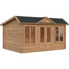Store hytter Palmako Hytte Claudia Pent Bruntrykimprægneret 11.5 m² (Areal )