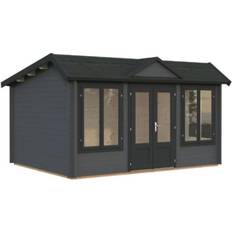 Palmako Mellem hytter Palmako Claudia Pent Hytte 11.5 m² Mørke Antracitgrå (Areal )