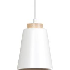 1 Hvid Pendellampe E27 230V