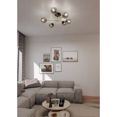 Loftlampe 6 Sort Grafit Ø14 cm E14 230V