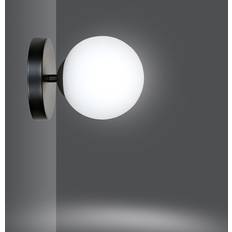 Belysning Halldor K1 Svart Vägglampa Ø15 cm E14 230V Väggarmatur