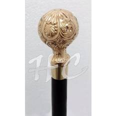 Crutches & Canes Handmade Vintage Walking Stick Designer Brass Handle