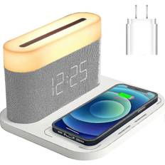 Alarm Clocks Kikidex Digital Alarm Clock Wireless Charging
