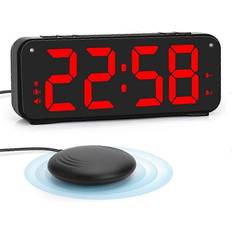 Alarm Clocks Kikidex Loud Alarm Clock 6.5In Large Displ