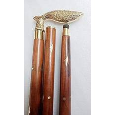 Crutches & Canes Handmade Leaf Walking Cane With Knob Handle