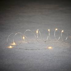 Silverfärgad 30 Varmvita LED Lampor