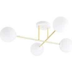 4 Hvid Opal Loftslampe Ø14 cm 230V