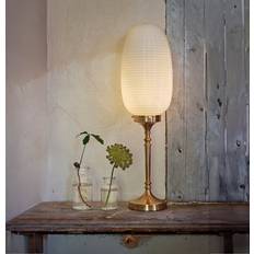 Strömshaga Belysning Strömshaga Evald Mässing Opal Vit Bordslampa