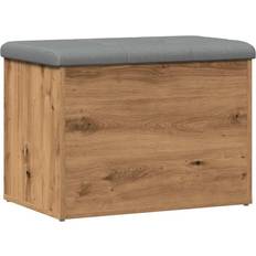 Natural Storage Benches vidaXL Artisan Oak 62x42x45 cm Storage Bench
