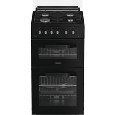 Hotpoint HDG5GCB Gas Double Cooker Black