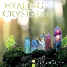 FSC (The Forest Stewardship Council) Calendars Flame Tree Publishing Healing Crystals Wall Calendar 2026