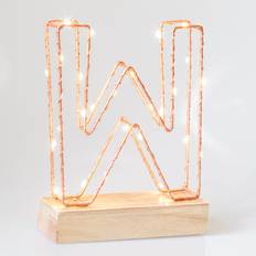 Furniture Lighting Letter Light Wire Frame Rose Gold Picture Lighting