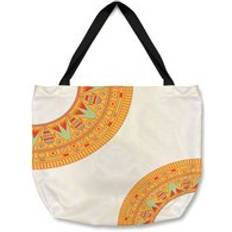 Fabric Tote Bags Egyptian Hieroglyphs Tote Bag - Natural