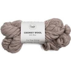 Adlibris Garn Adlibris Chunky Wool Grey Beige Melange 30m