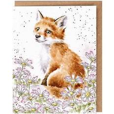 Wild Flower Seeds And Fox Greeting Card