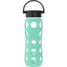 Glass Water Bottle Lifefactory Glass Water Bottle 650ml Sea Green