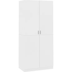 vidaXL Engineered Wood White Wardrobe 90x200cm