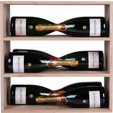 Caverack Magnum 9 Flasker Egetræ Vinreol 60x60cm