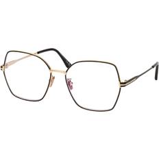 Tom Ford Dam Glasögon & Läsglasögon Tom Ford FT5876-B 032 Pale Gold Black