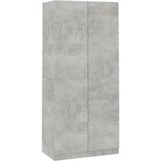 vidaXL Engineered Wood Concrete Grey Garderobe 90x200cm