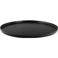Present Time Round Iron Noir 1.5x39.5 cm Serving Tray