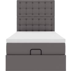 vidaXL Ottoman Gray Sängram 90x203cm