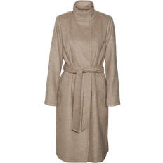Vero Moda Twodope Coat - Brown/Silver Mink