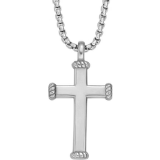 Herr - Rostfritt stål Halsband Fossil Ellis Meaningful Moments Pendant Necklace - Silver