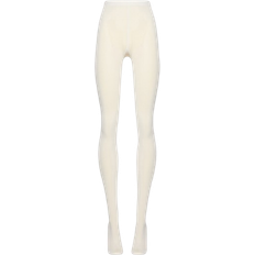Dame - Hvid Strømpebukser Wolford Merino Tights - Ecrue