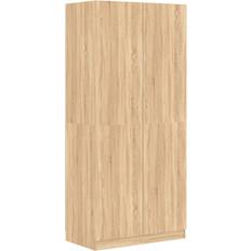 vidaXL Engineered Wood Sonoma Oak Wardrobe 90x200cm