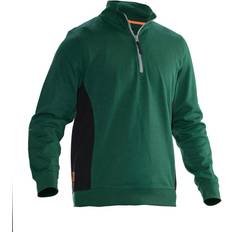 Jobman Half Zip Sweatshirt - Forest Green