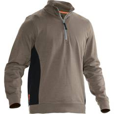 Jobman Half Zip Sweatshirt - Khaki