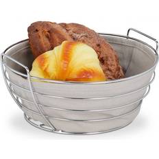 Bread Baskets B2X Round Metal With Cover Bread Basket