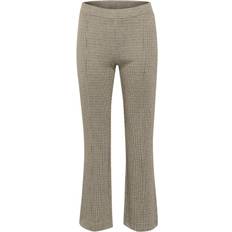 Part Two Pontas Pant - Light Brown Check