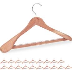 Relaxdays Set of 20 Cedarwood Suit Hangers Hanger