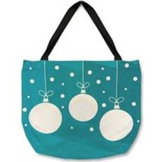 Green Fabric Tote Bags Baubles Dining Tote Bat - Natural